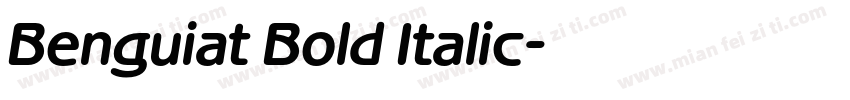 Benguiat Bold Italic字体转换